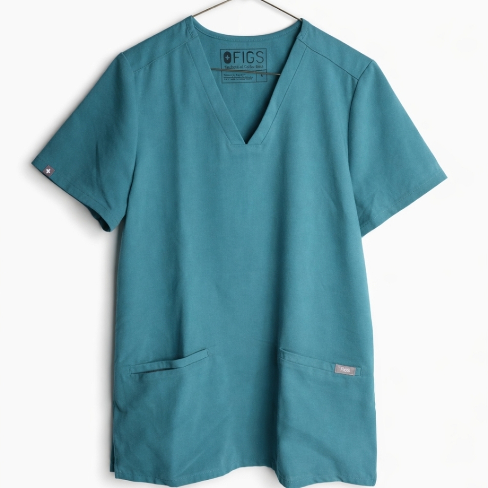 Figs Technical Collection Scrubs Top Short Sleeve Shirt